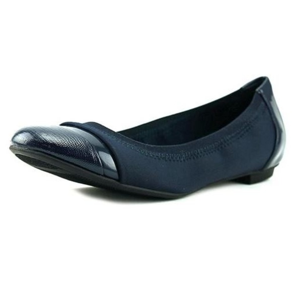 *SALE* Alfani Jemah Ballet Flats Navy Neoprene - Picture 1 of 4